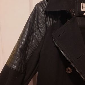 BCBGeneration size XL black modern pea coat